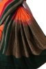 Pure Handloom Zari Butta Banarasi Crepe Silk Saree